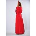 Embroidered Boho Maxi Dress "Charm 3" Red